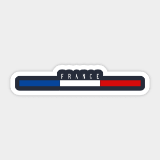 France flat flag Sticker